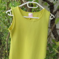 Sunflower yellow vintage slip over dress by CANDICE for girl 13 to 14 yrs old. (bust 74cm) As new.
