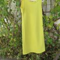 Sunflower yellow vintage slip over dress by CANDICE for girl 13 to 14 yrs old. (bust 74cm) As new.