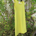 Sunflower yellow vintage slip over dress by CANDICE for girl 13 to 14 yrs old. (bust 74cm) As new.