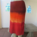 Bright and trendy midi skirt in autumn colours size 34/10 FUNKADELIK by STRAWBERRIES. As new.