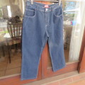 Men`s blue denim jeans in size 36/92cm by NETWORK. Pockets galore. Polycotton fabric. 69cm inner leg