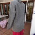 `THAT`S IT` mottled grey unlined casual jacket. Two front pockets.Size 32/8. As new condition
