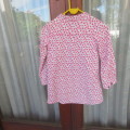 Pretty long corded slip over top for girls 8 years old Long sleeves By `Mushroom` As new