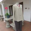 For those who are `CHOOZIE`, rich cream long sleeve top Button down front Size 44-20 As new