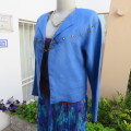Stunning cobalt blue cropped top/jacket. By`CARRANO.Size 36/12. Made in Italy. Good condition.