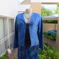 Stunning cobalt blue cropped top/jacket. By`CARRANO.Size 36/12. Made in Italy. Good condition.