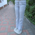 Sexy light blue denim jeans. Easy bootcut style by `Paris`. Size 36/12. Used but in good condition.