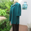 Boutique made jade colour short sleeve box style button down jacket .Size 40/16.As new
