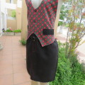 Full apron in heavy black cotton with 2 pockets Resembles pants with waistcoat. Straps to tie.As new