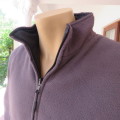 Reverseble Men`s waistcoat size XL....123cm chest.Grey brushed polyester/ black nylon.Zip-up front