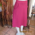 State of the art dark orchid colour A Line bubble textured polyester stretch skirt Size 30/6.As new