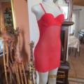 Ultra sexy lingerie. Red size 32 padded bra with adjustable straps and see-through petticoat.As new