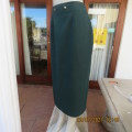Elegant hunters green ankle length pencil skirt by MERIEN HALL size 40/16.Fully lined.Bandless.