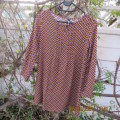 Pretty long sleeve loose hanging slip over long top in autumn colours.By RT for 11 to 12 yr old