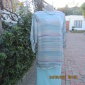 Amazing slip over top with silky polyester tastefully printed front. Stretch viscose back.Size 44/46