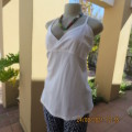 Must have size 44/20 white cotton strappy top.High quality from the USA. By BBC. As new.