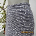 Maxi length skirt in black and white check polycotton/rayon fabric. By FOSCHINI size 38/14. As new
