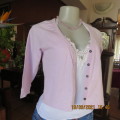 Lilac cropped button down top/cardi by ATMOSPHERE in size 32/8. In 100% stretch cotton. New cond.