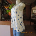 Original vintage `SHUBCHEERY` vest style sleeveless top size 32/8. Polycotton stretch fabric. As new