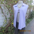 Sexy lavender colour sleeveless top in stretch polyester. Size 38/14 by MIRAGE. Very good condition.