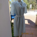 Cool powder blue short sleeve shirt style vintage dress in size 44/20 by TORY FASHION.With belt.