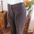 Best quality choc brown skinny leg high waist pants size 36/12 by LONG GREEN from Korea. Suede poly.