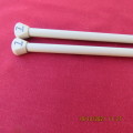 Pair of size 7mm knitting needles by AERO from England. As new.