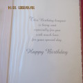 New birthday wishes card with envelope for Granddaughter by PETAL from UK. Wrapped.