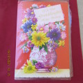 New happy birthday wishes card for granddaughter by PETAL from UK. High quality. 13cm x 19cm