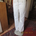 Best quality light cream stretch cotton size 38/14 QUEENSPARK bootcut jeans.New condition.