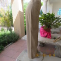 Ladies dark beige golf pants by AFRICAN GOLFER in 100% cotton.Size 38/14 large fit. New cond.