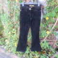 As new black corduroy bootcut pants for girl 14 to 15 yrs old.28/4.By INWEAR.Stretch polycotton.