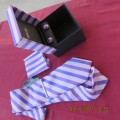 Best quality 100% genuine silk 5 pc tie set handmade by SAM WELL International.New item