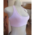 Soft lilac sports bra size 32 by MAXED in stretch polyester fabric. As new