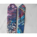Modern narrow silky polyester neck tie in array of beautiful colours. Width 5cm. New condition