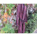 Handsome dark red/navy paisley patterned fold over long sleeve men`s night gown.Size S by SKIPPER