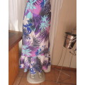 Cool maxi summer polycotton colourful strappy fully lined dress size 40/16 by INSYNC.Very good cond.