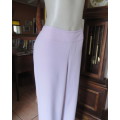 Smart dress pants in lavender.Straight tapered legs.Elastic at waist back.Flat front.Size 44.Donna C