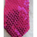 Hot pink sequin necktie with elastic.For evening/smart wear.Will brighten up any dull outfit.As new