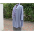 Smart lilac colour loose cut jacket.Elbow length sleeves.Open collar.2 button closure.Size 46.As new