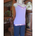 Fab little strappy top with adjustable straps.Cotton stretch fabric by `EXACT` in 34/10.New cond.