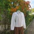 Warm pure cotton long cuffed sleeve light cream button down vintage style blouse.By BUS STOP size 38