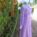 Vintage lilac special occasion ankle length dress by TREASURES size 34. Long perm.pleated sleeves.