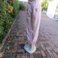 Pink HOTDOGGER, scarce  item, nylon jogger pants. Zip up pockets.Size 36.Elasticated waist/leg seams
