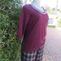 Stunning embellished mottled maroon slip over top by ATMOSPHERE size 34/10. New condition.