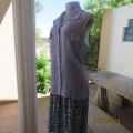 Sheer skyblue sleeveless top by TRUWORTHS size 42/18. Button down. Dummy pockets. As new.