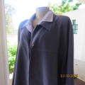 Stunning long sleeve jacket in textured polyester. Mottled steel blue. By VIVARA MICHELLE size 50.