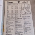 BURDA sewing pattern for stunning  outfits in sizes 34 to 44. Very good condition.