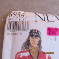 NEW LOOK sewing pattern for pleated skirt,top,jacket. Sizes 32 to 42. As new. 6936