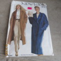 NEW LOOK sewing pattern for stunning coat in sizes 34 to 44. New condition.